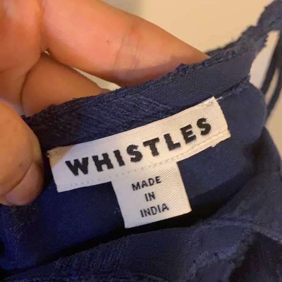 Beautiful Whistles Navy textured dress - Picture 6 of 9